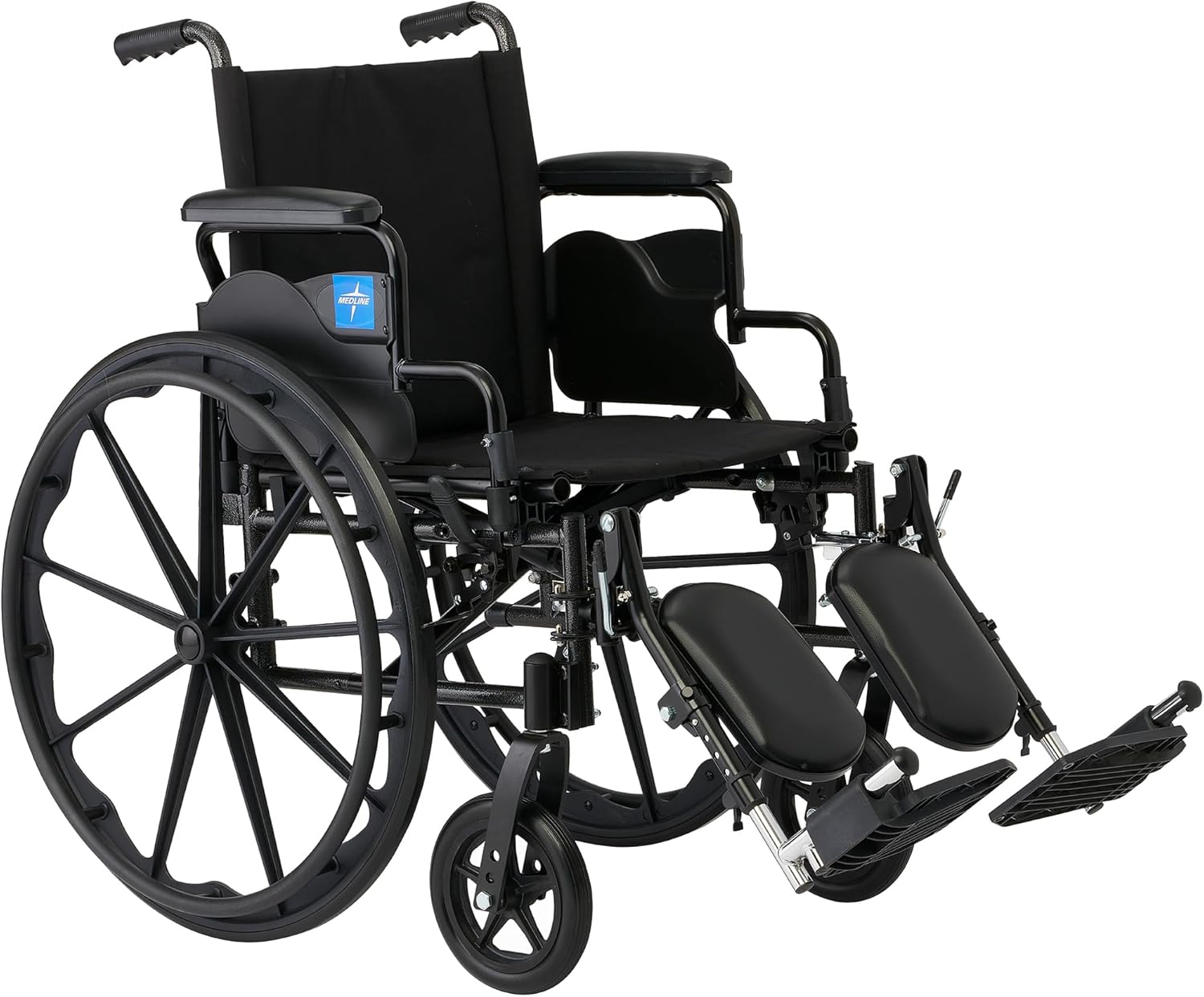 Lightweight Wheelchair for Adults With Swing-Back, Desk-Length Arms, Elevating Leg Rests; 18W" x 16"D Seat mysite