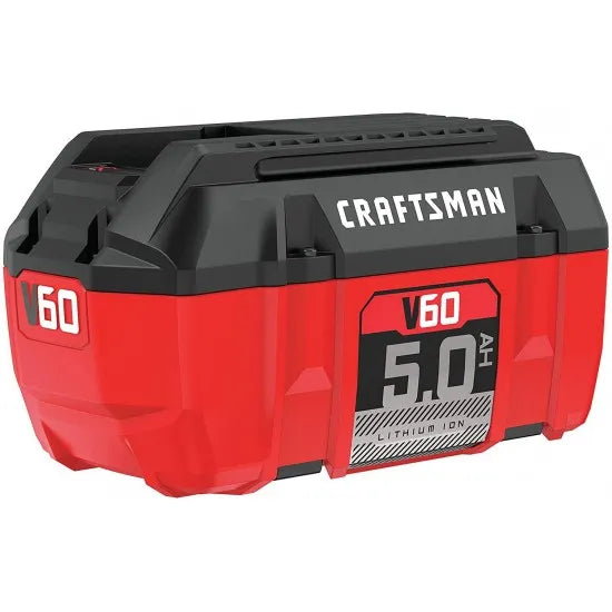 CRAFTSMAN V60 5.0Ah Lithium Ion Battery with LED Indicator, No Memory Effect, 4-Year Warranty pinegardens