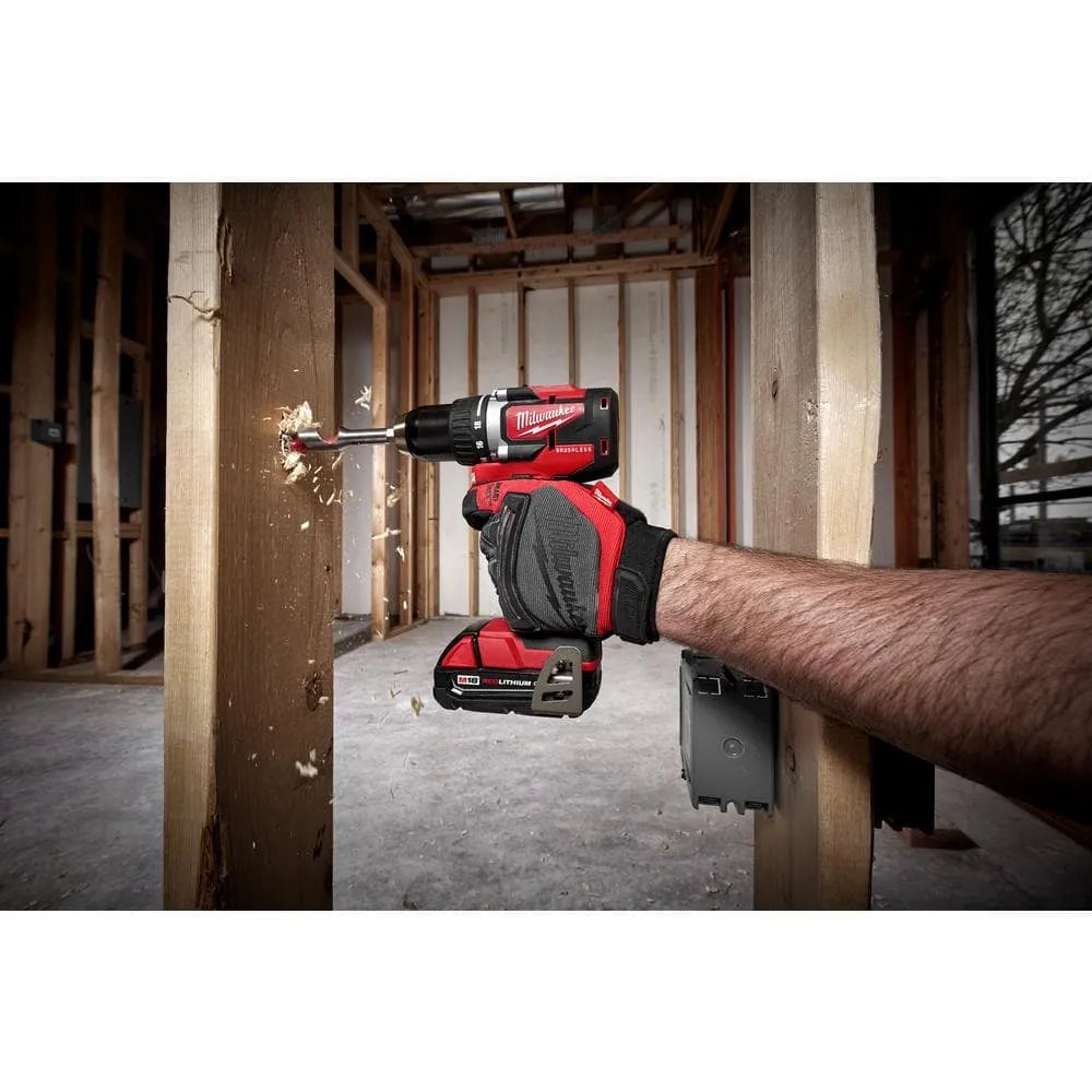 M18 18V Lithium-Ion Brushless Cordless Compact Drill/Impact Combo Kit (2-Tool) W/ (2) 2.0Ah Batteries, Charger & Bag 2892-22CT pinegardens