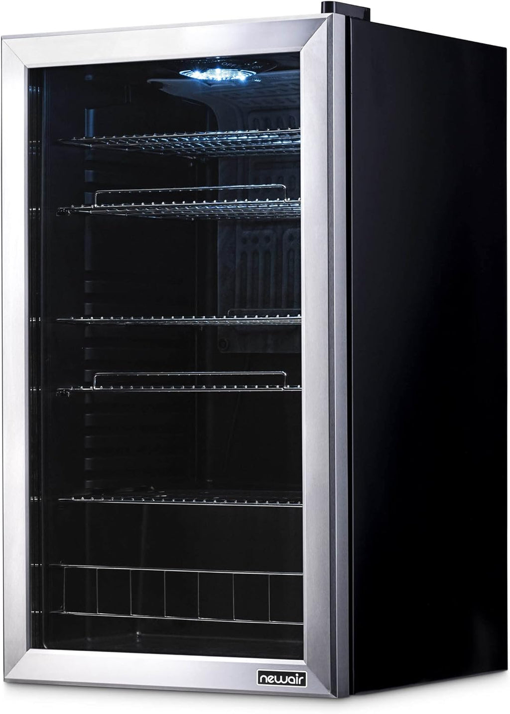 Beverage Refrigerator Cooler | 126 Cans Free Standing with Right Hinge Glass Door | Mini Fridge Beverage Organizer Perfect For Beer, Wine, Soda, And Cooler Drinks mysite