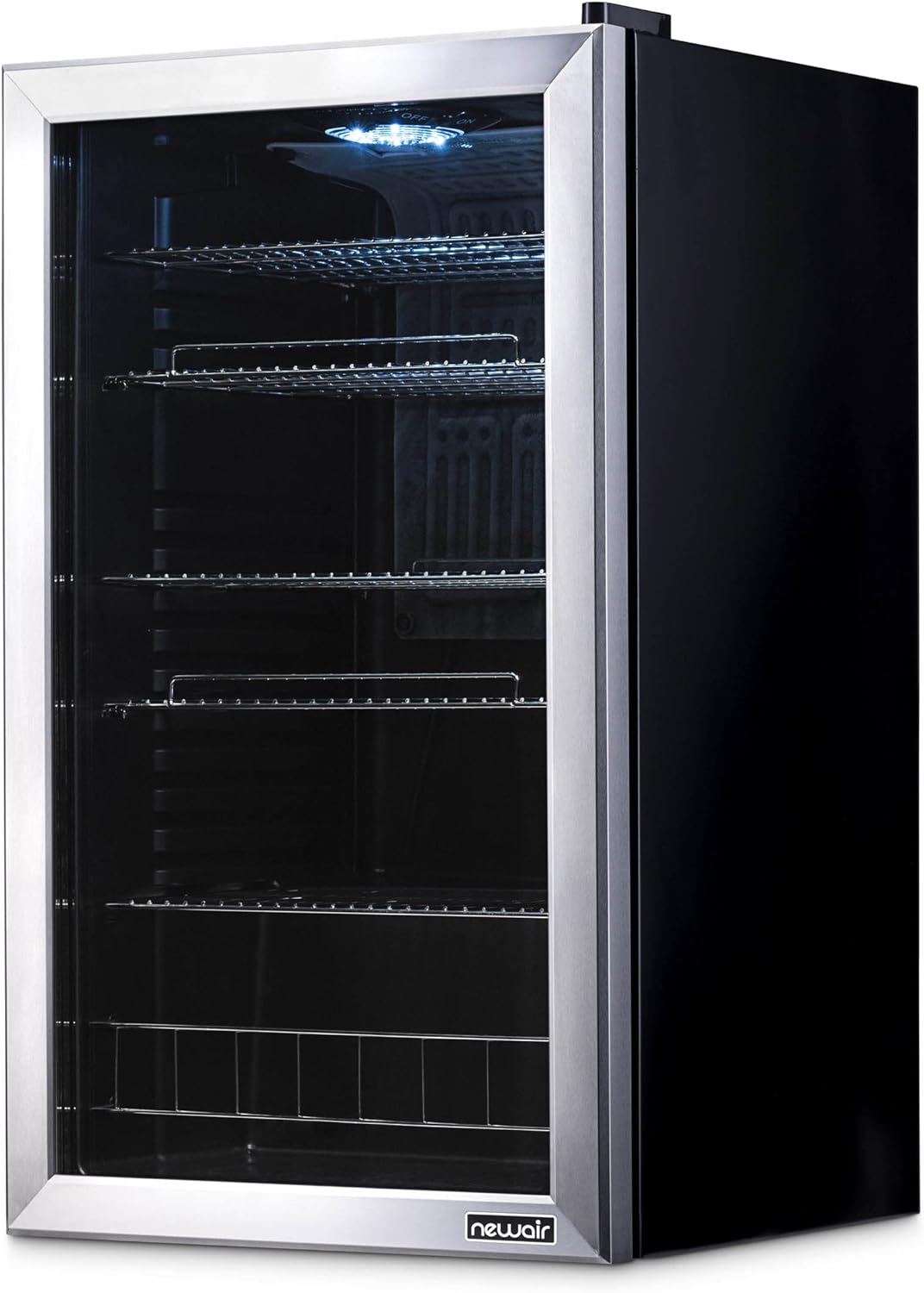 Beverage Refrigerator Cooler | 126 Cans Free Standing with Right Hinge Glass Door | Mini Fridge Beverage Organizer Perfect For Beer, Wine, Soda, And Cooler Drinks mysite