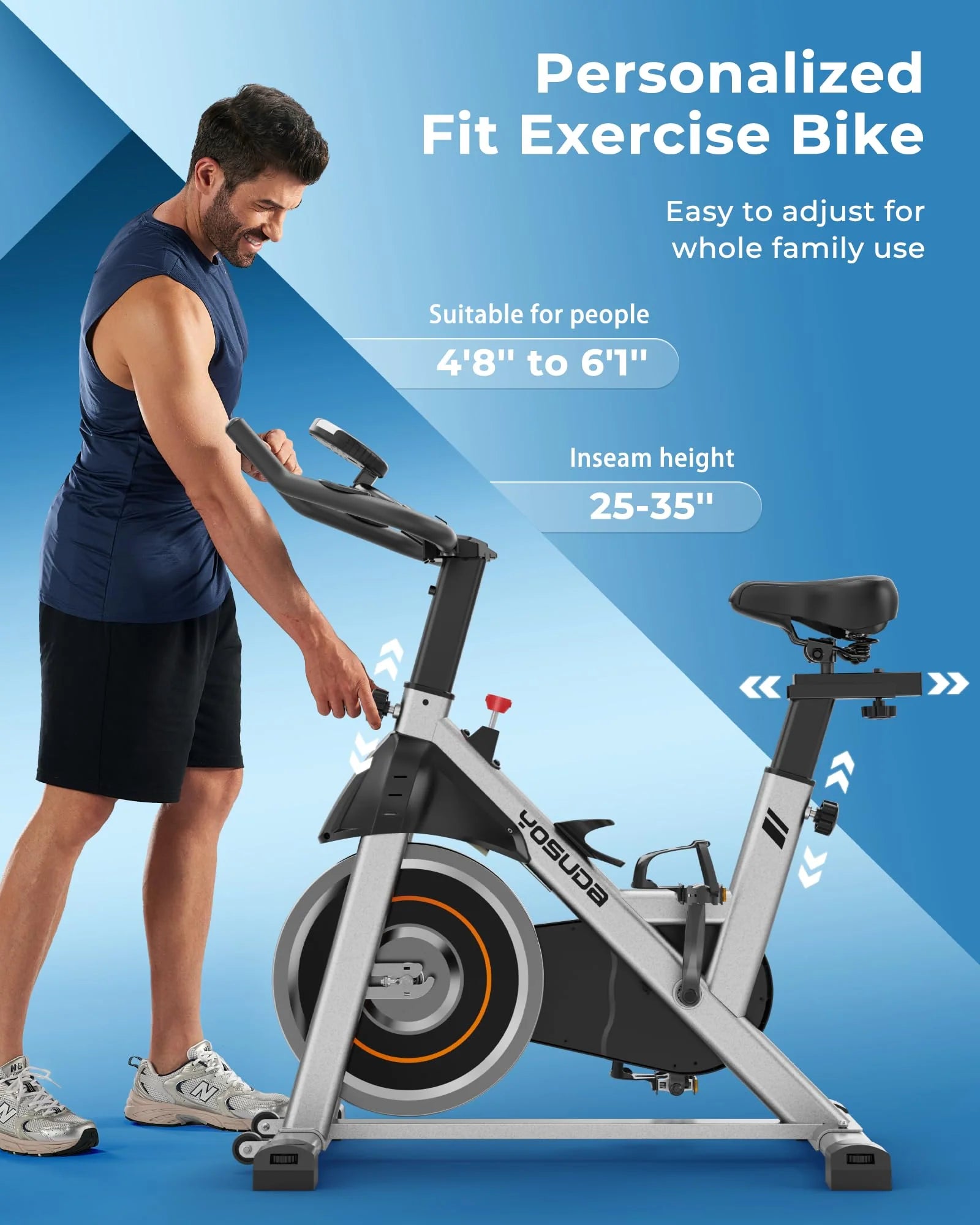 YOSUDA Indoor Cycling Bike Stationary Bike pinegardens