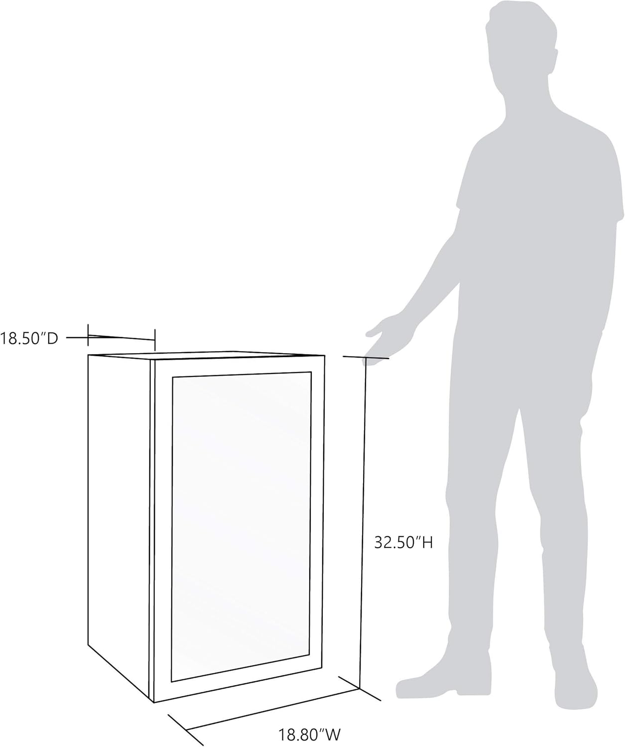 Beverage Refrigerator Cooler | 126 Cans Free Standing with Right Hinge Glass Door | Mini Fridge Beverage Organizer Perfect For Beer, Wine, Soda, And Cooler Drinks mysite