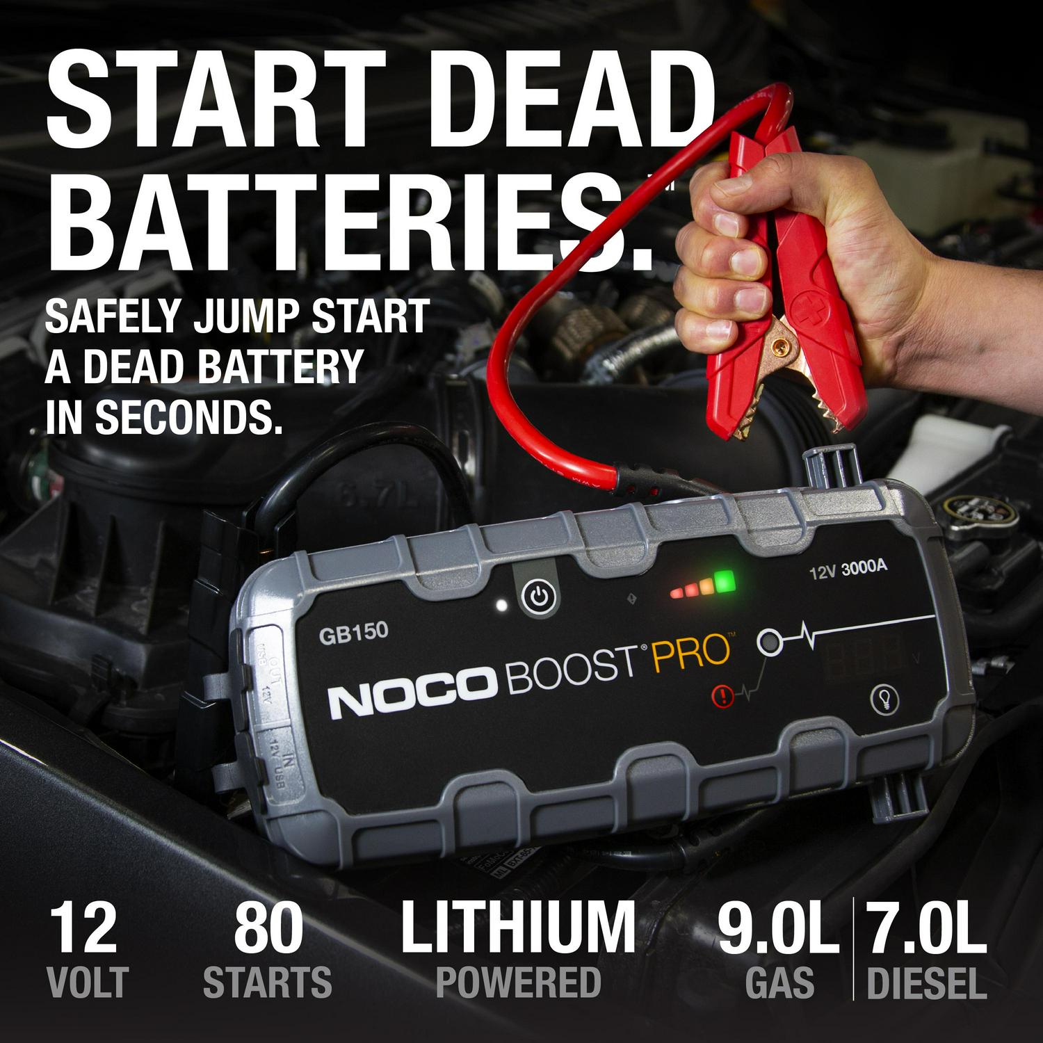 Boost Pro GB150 3000A 12V UltraSafe Portable Lithium Jump Starter mysite