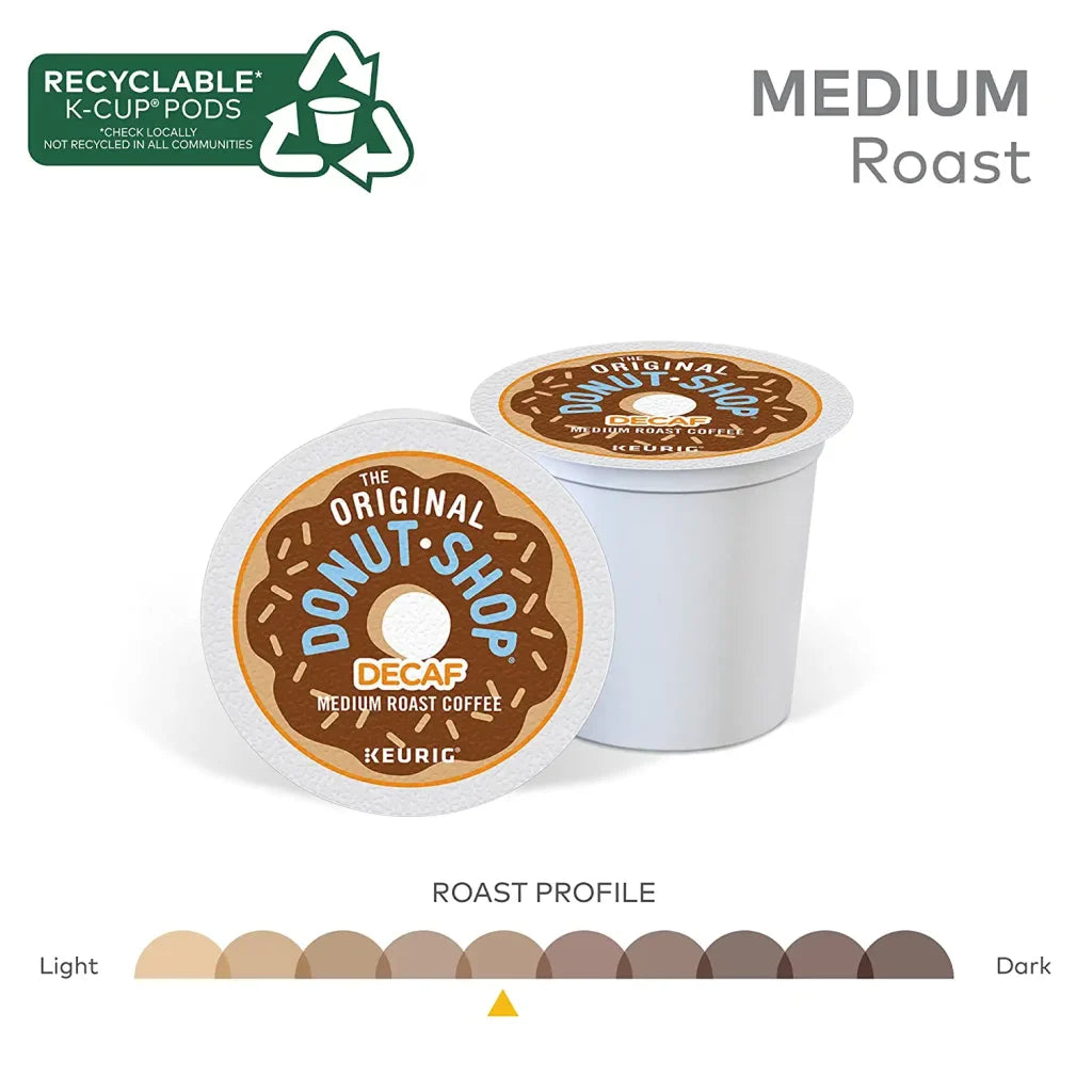 The Original Donut Shop Decaf Medium Roast K-Cup Pods, 96 Count – Compatible with Keurig, Kosher Certified, Recyclable pinegardens