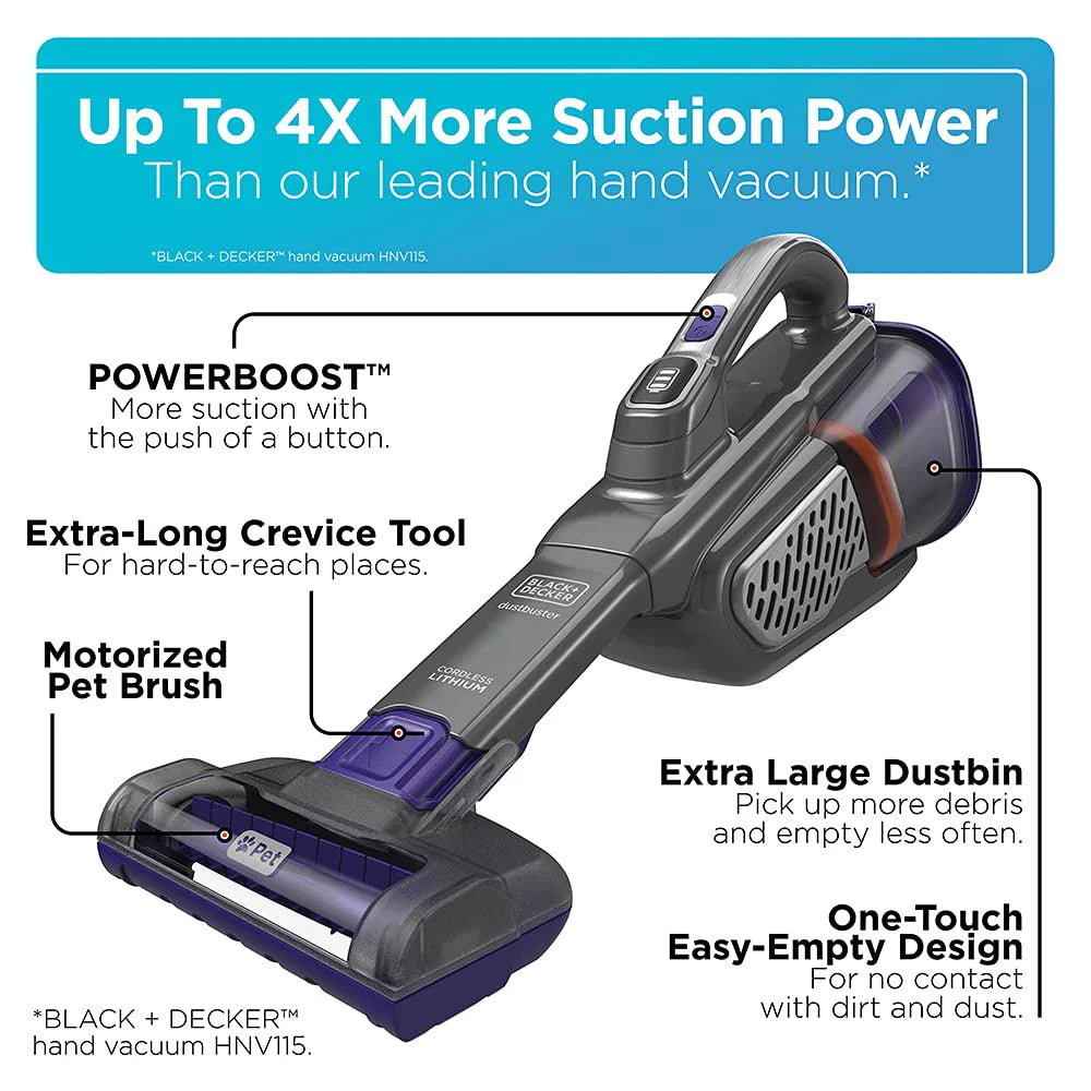 BLACK+DECKER dustbuster, Cordless Pet Handheld Vacuum mysite