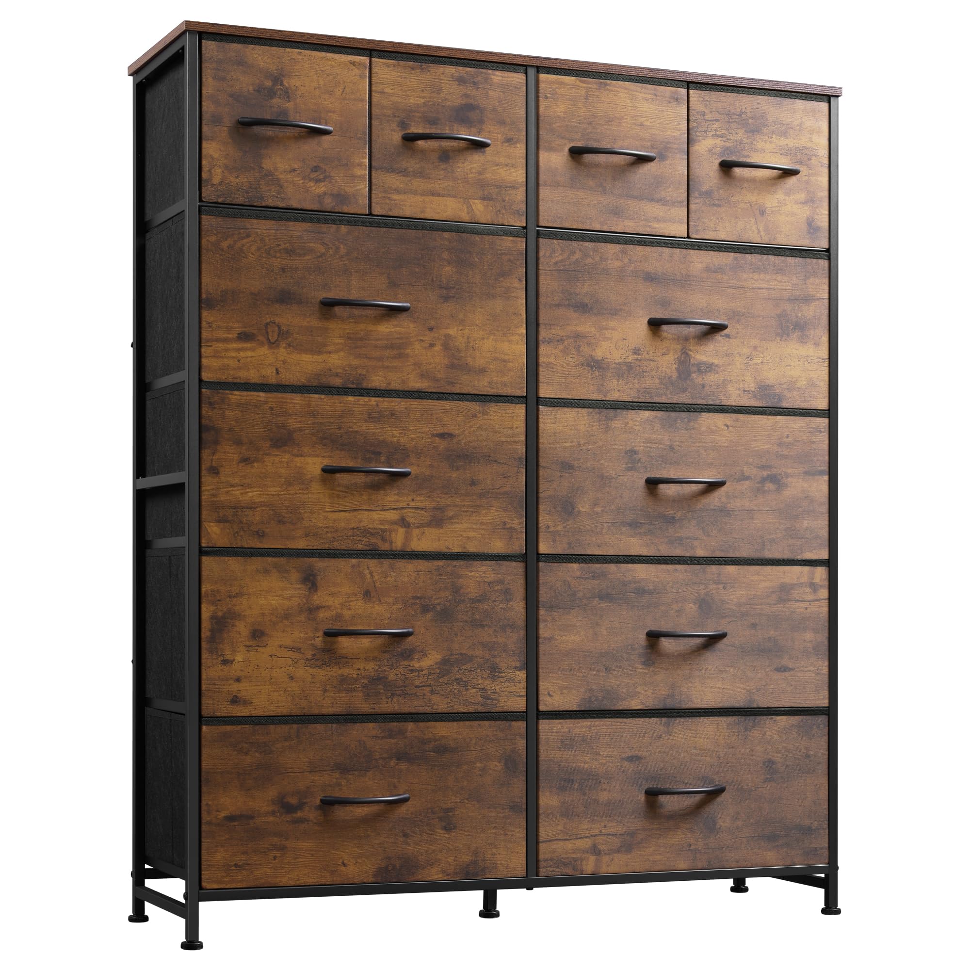 WLIVE Tall Dresser for Bedroom with 12 Drawers pinegardens