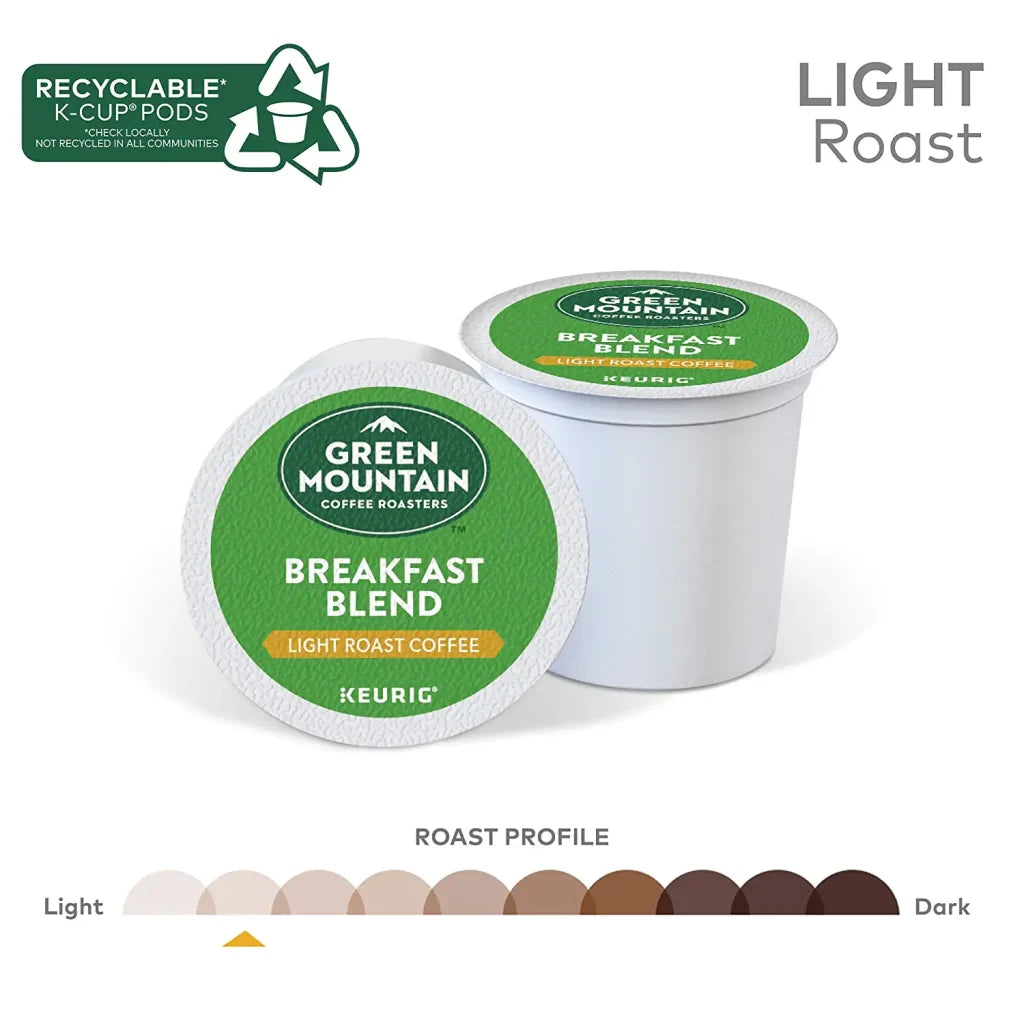 Green Mountain Coffee Roasters Breakfast Blend Light Roast K-Cup Pods, 96 Count pinegardens