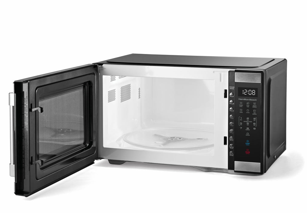 Hamilton Beach 1.1 Cu. Ft. Stainless Steel Countertop Microwave Oven, 1000W, Sensor Cook pinegardens