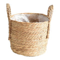 Seagrass Plant Basket with Handle and Liner Indoor Floor Planter 4 Sizes L to 3XL