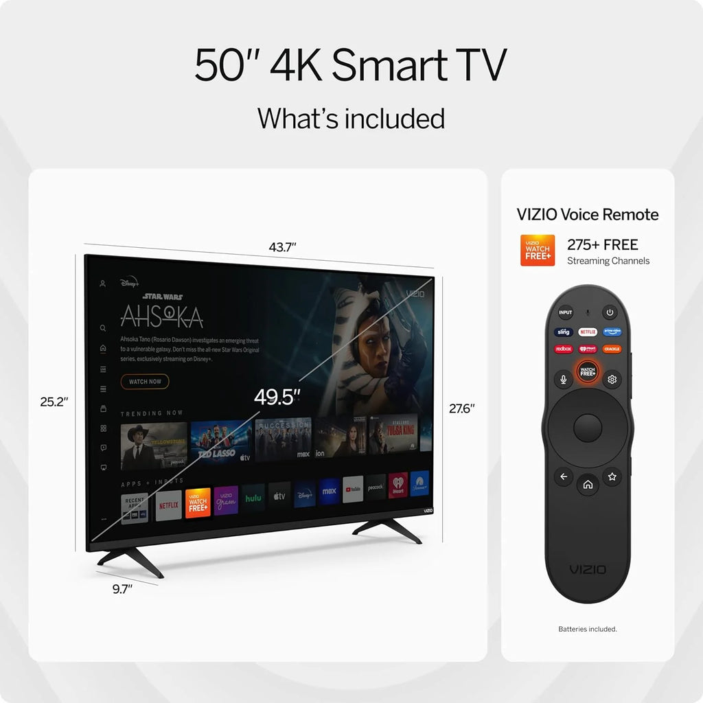 VIZIO 50′′ 4K Resolution HDR Smart TV pinegardens