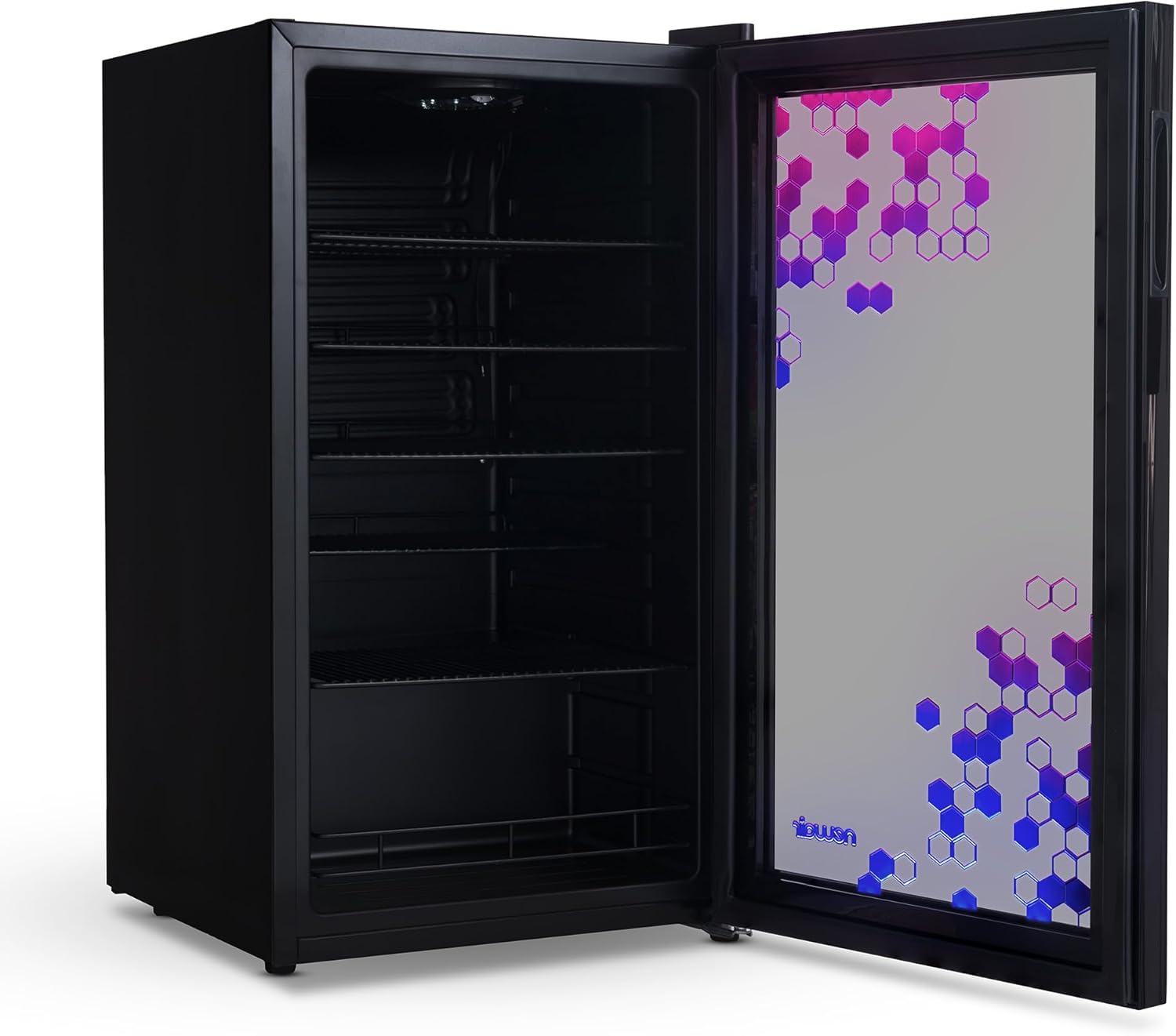 Beverage Refrigerator Cooler | 126 Cans Free Standing with Right Hinge Glass Door | Mini Fridge Beverage Organizer Perfect For Beer, Wine, Soda, And Cooler Drinks mysite