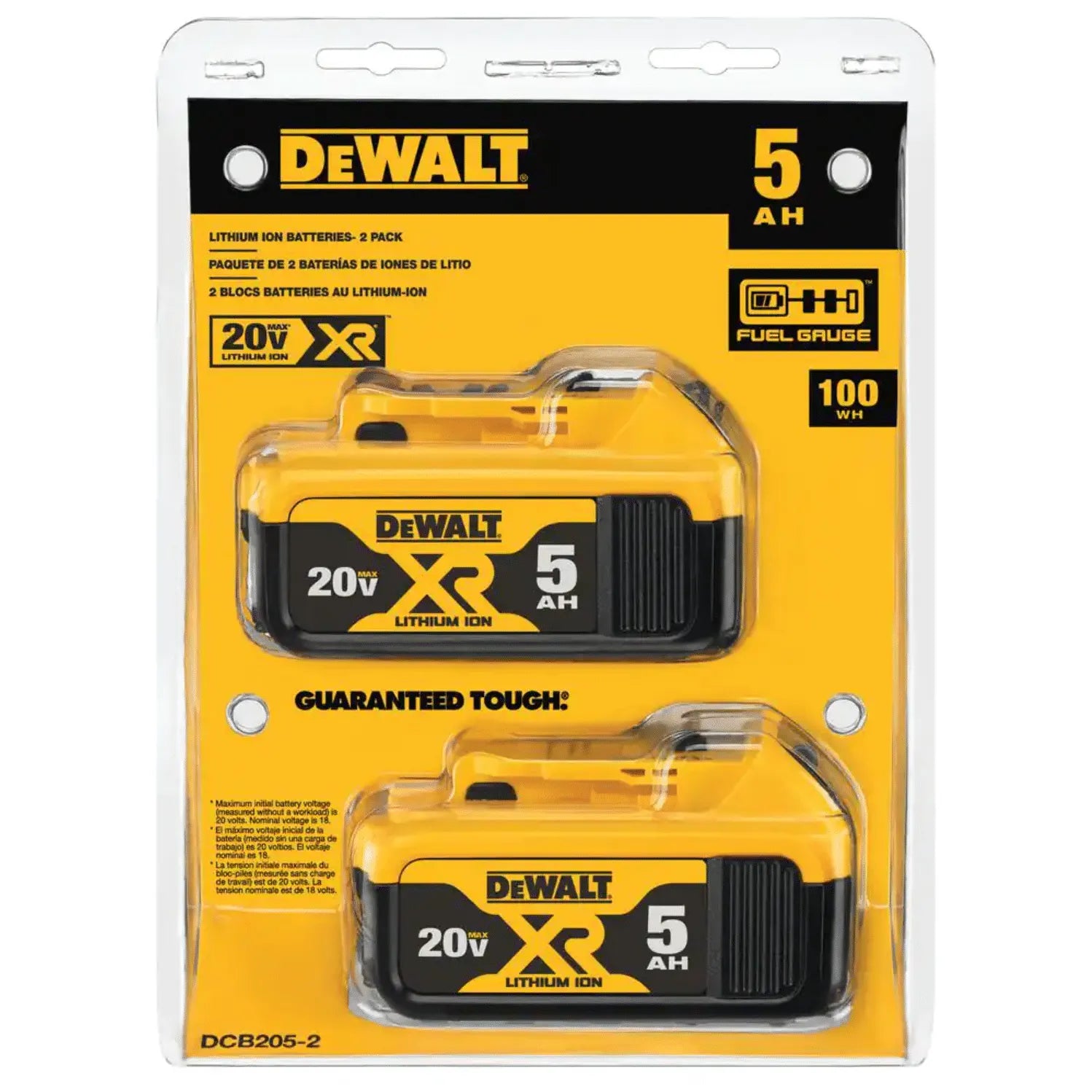 DW 20V Max XR 20V Battery, 5.0-Ah pinegardens
