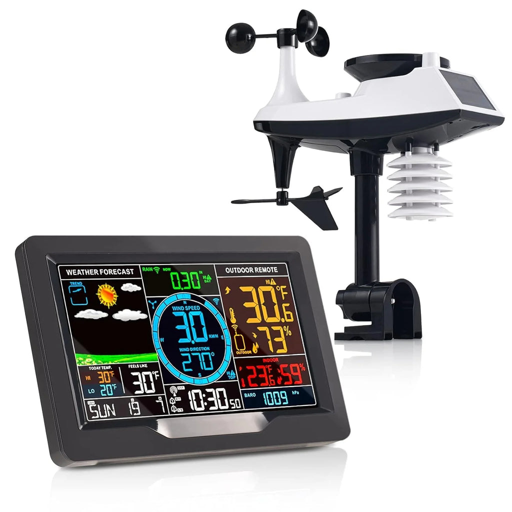 Professional Weather Station Wireless Indoor Outdoor Thermometer pinegardens