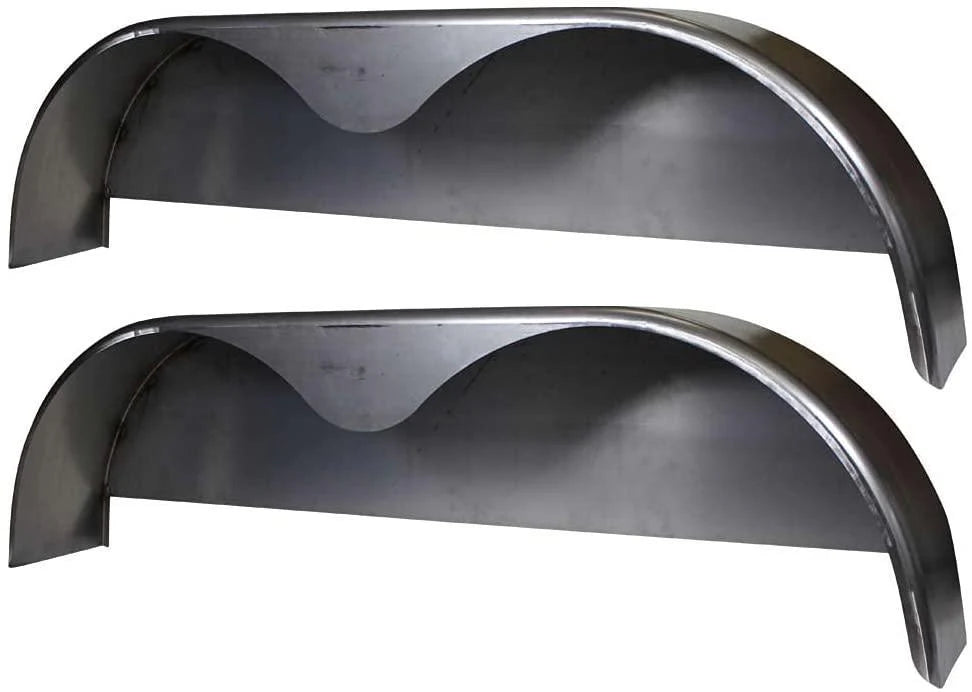 72×10-3/4 Tandem Axle Steel Trailer Fender with Back Plate Welded In (2-Pack) pinegardens