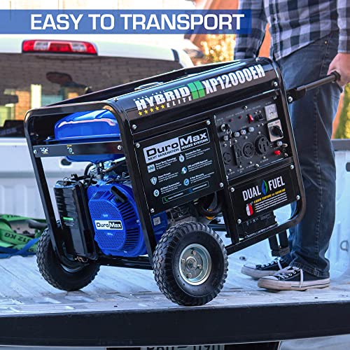 DuroMax XP12000EH Dual Fuel Generator – 12,000W Gas/Propane, 457cc 4-Stroke Engine, EPA/CARB Compliant pinegardens