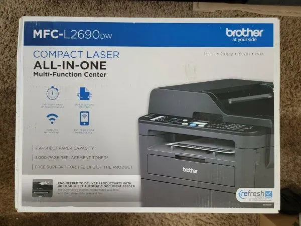 Brother MFC-L2690DW Monochrome Laser All-In-One Printer FREE FAST !! mysite