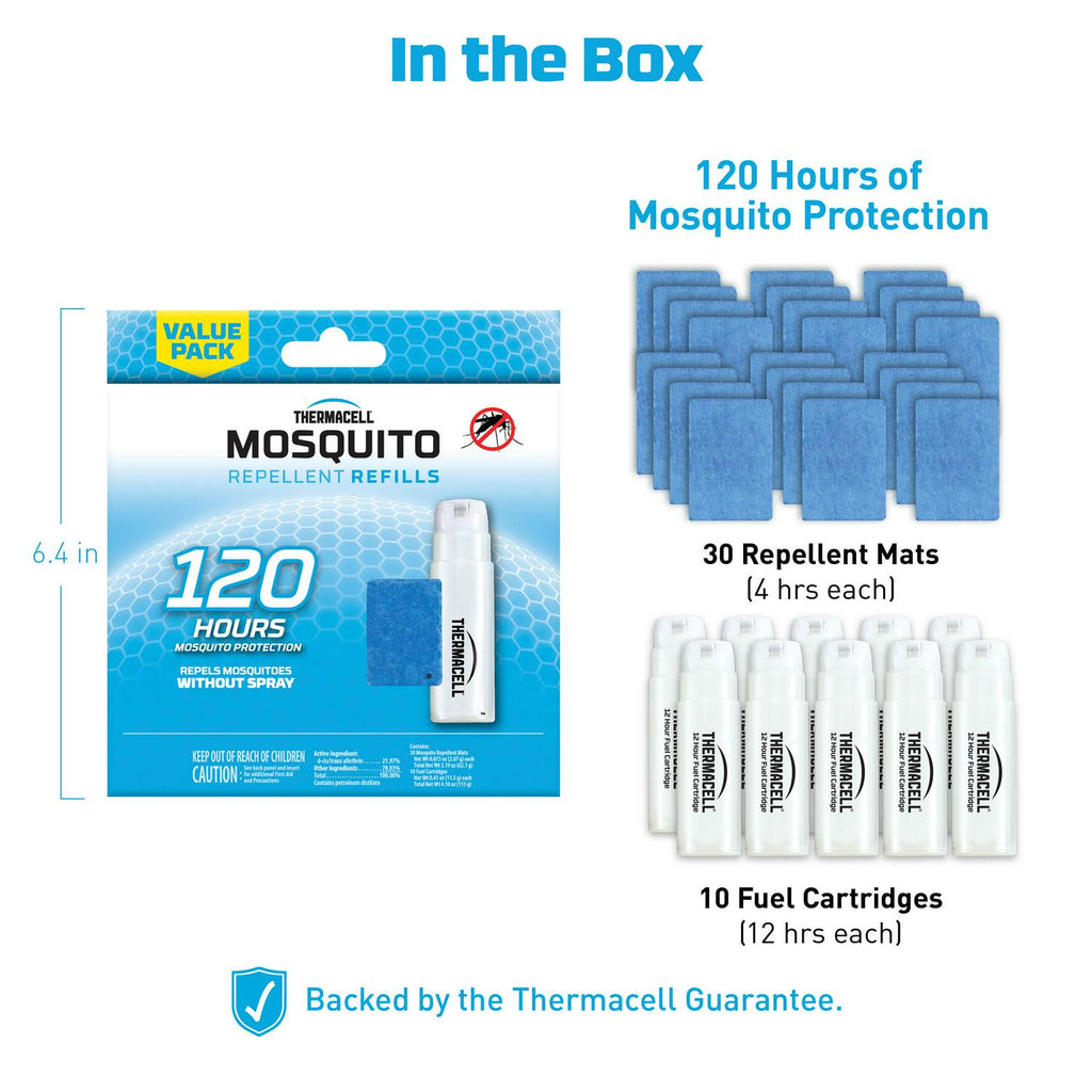 2025 Thermacell Mosquito Repellent Refills with 120-Hour Mosquito Protection, 10 Pack pinegardens