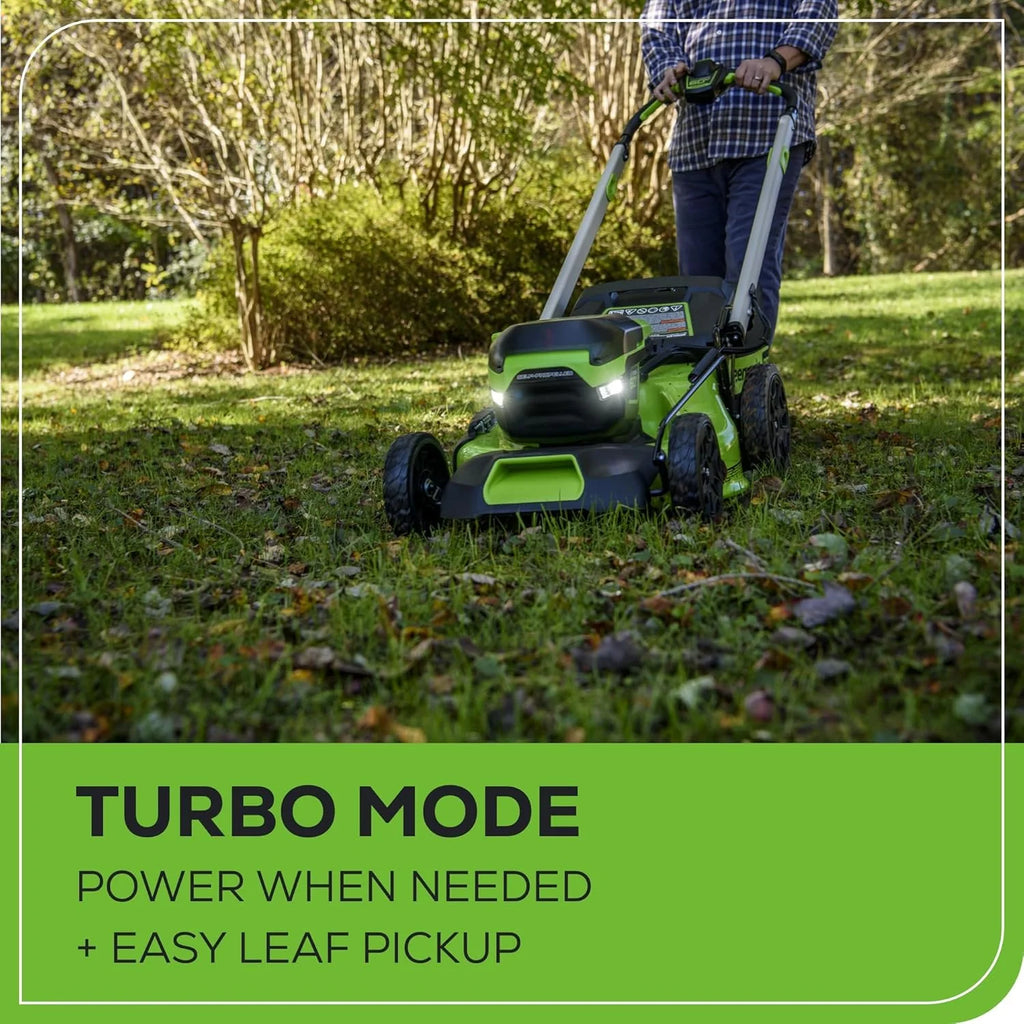 Greenworks 60V 21” Cordless Lawn Mower pinegardens