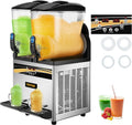 VEVOR Margarita Machine 15Lx2 Tank Commercial Slushy Machine Slushie Machine 1000W Commercial Margarita Maker Smoothie Frozen Drink Maker for pinegardens
