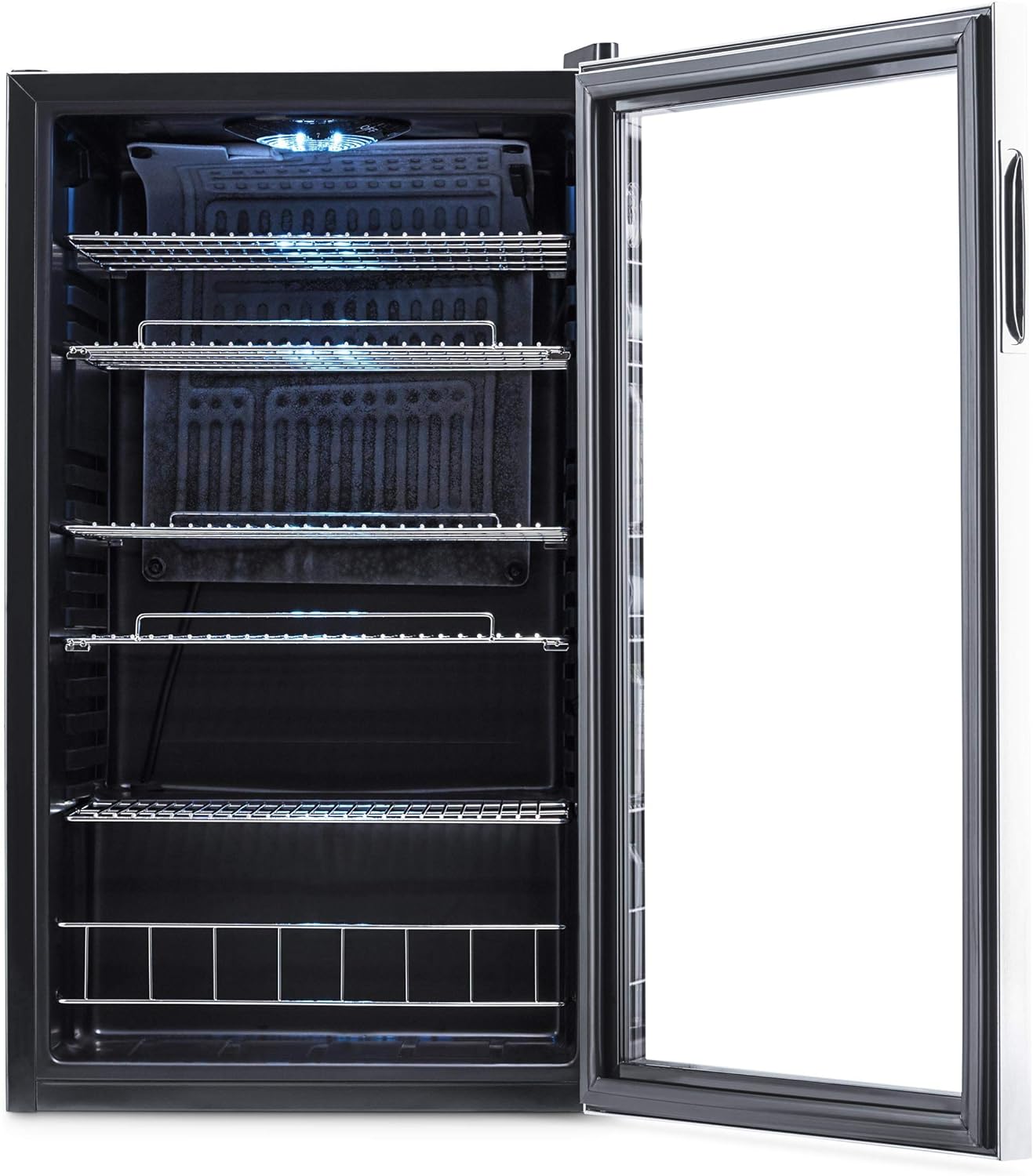 Beverage Refrigerator Cooler | 126 Cans Free Standing with Right Hinge Glass Door | Mini Fridge Beverage Organizer Perfect For Beer, Wine, Soda, And Cooler Drinks mysite
