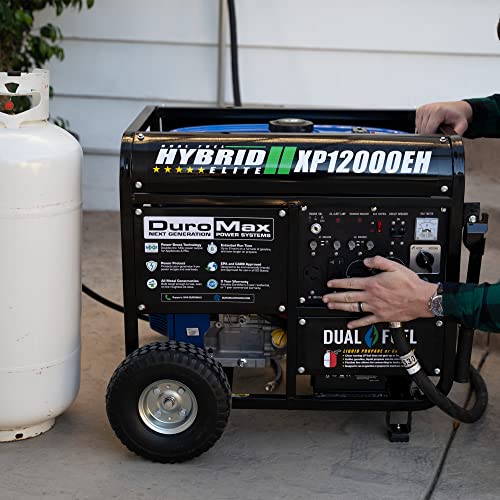 DuroMax XP12000EH Dual Fuel Generator – 12,000W Gas/Propane, 457cc 4-Stroke Engine, EPA/CARB Compliant pinegardens