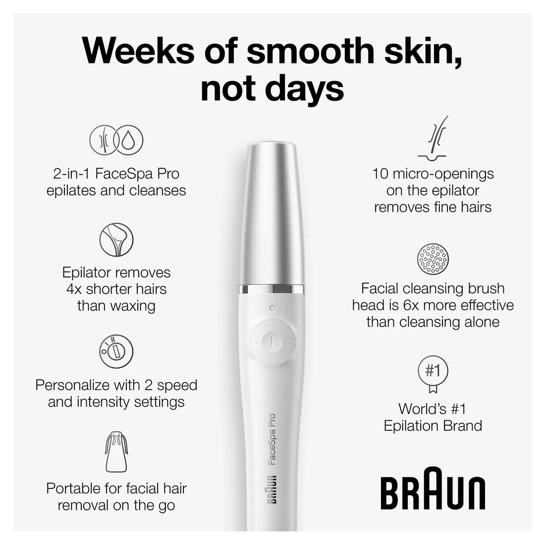 Braun Face Epilator Facespa Pro 910 for Women pinegardens