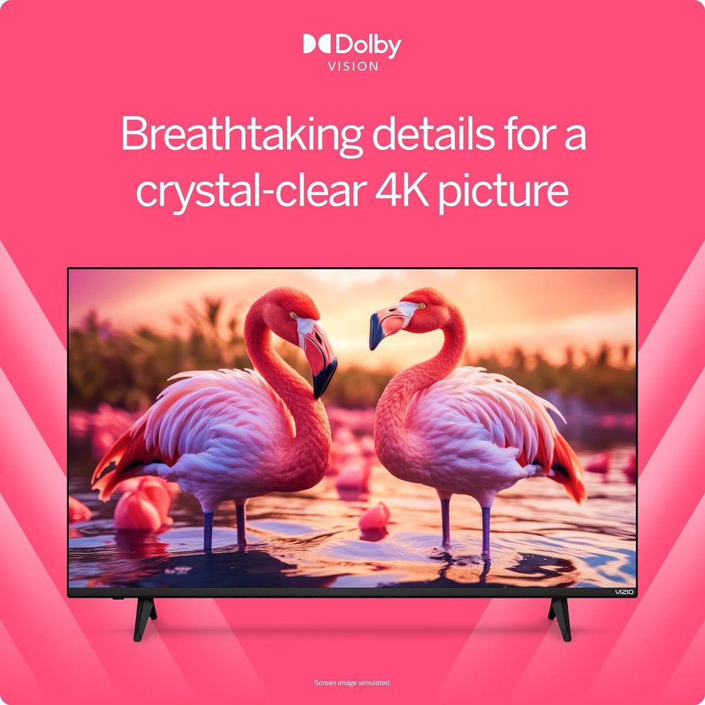 VIZIO 50′′ 4K Resolution HDR Smart TV, Dolby Vision HDR/HDR10+, WiFi 6 – (Renewed) pinegardens