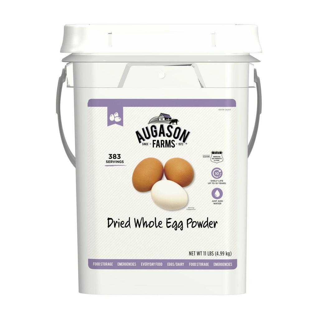 Augason Farms Dried Whole Egg Powder Emergency Food Supply 11 Pound 4-Gallon Pail 383 Servings pinegardens