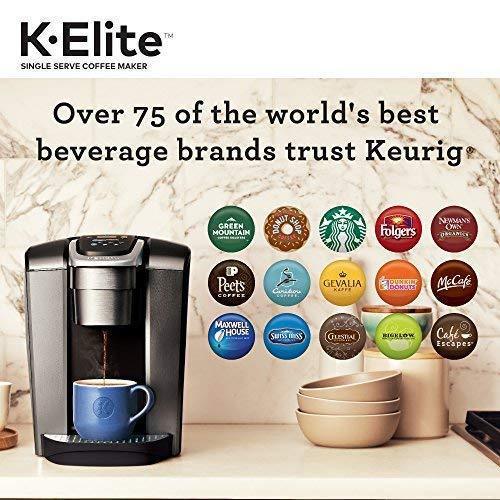 Keurig K-Elite Coffee Maker, Single Serve K-Cup Pod Coffee Brewer, With Iced Coffee Capability, Brushed Slate pinegardens