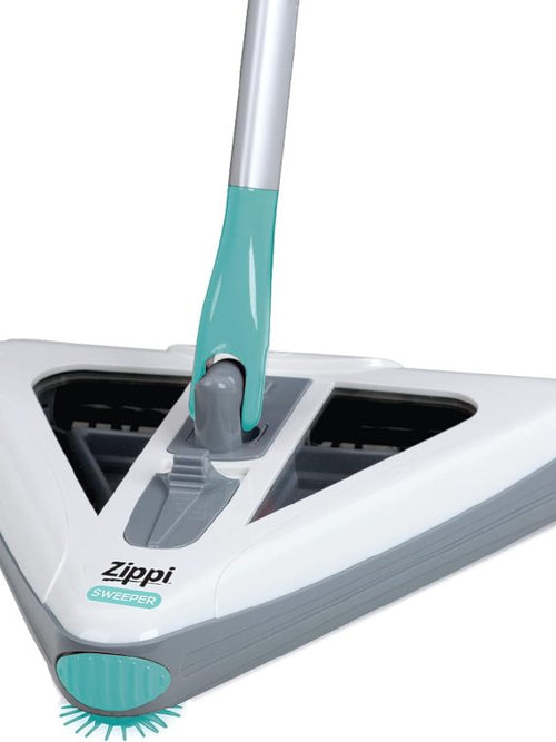 2025 Zippi Sweeper Max- Powerful and Lightweight Sweeper  Perfect for Carpet Hardwood and Tile  Triangular Design Allows for Sweeping in Corners  1000 mAh Rechargeable Battery mysite