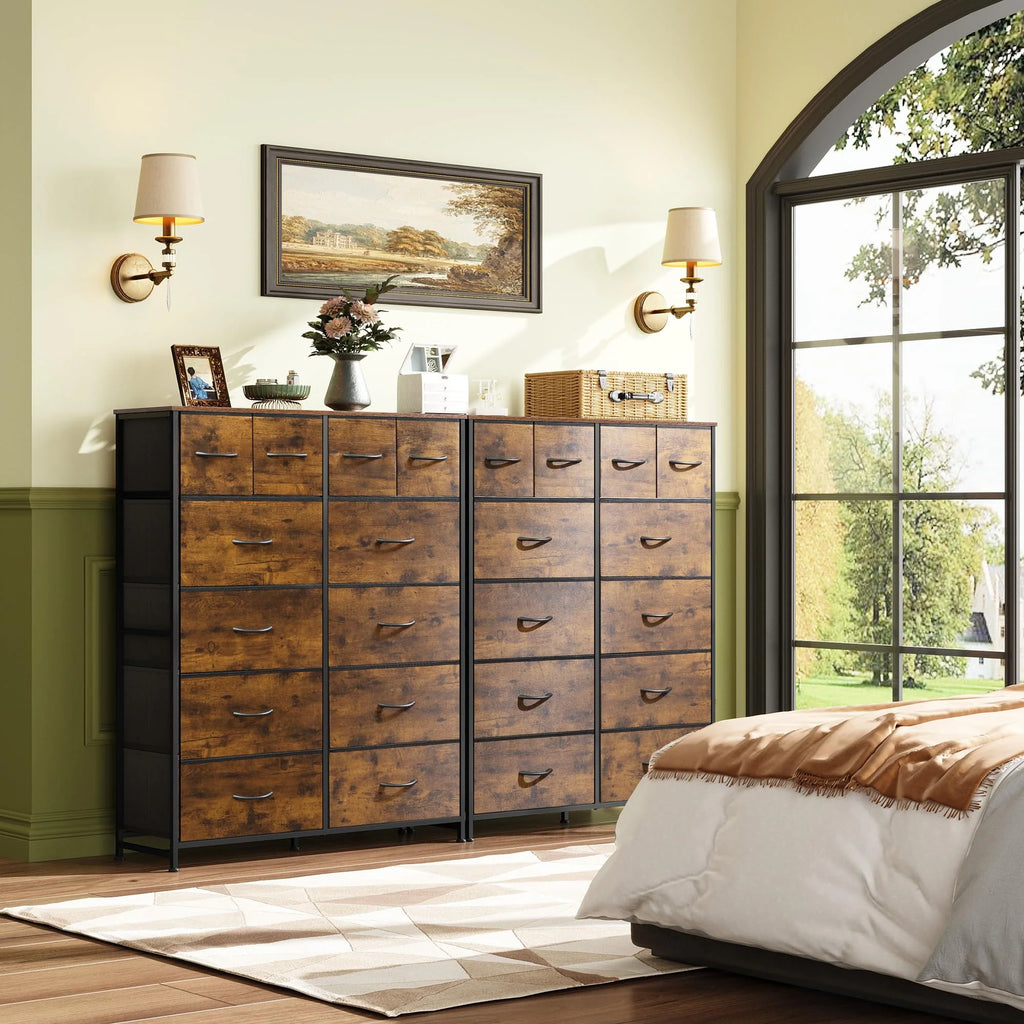 WLIVE Tall Dresser for Bedroom with 12 Drawers pinegardens
