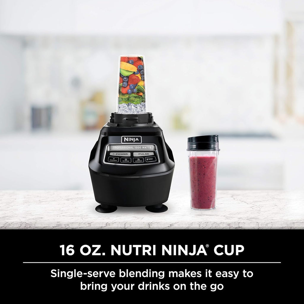 Ninja BL770 Mega Kitchen System, 1500W Blender & Processor, 72oz Pitcher, 64oz Bowl, 16oz To-Go Cups, Black pinegardens