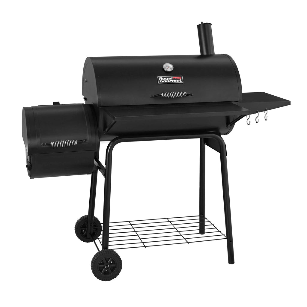 Royal Gourmet 30" BBQ Charcoal Grill and Offset Smoker pinegardens