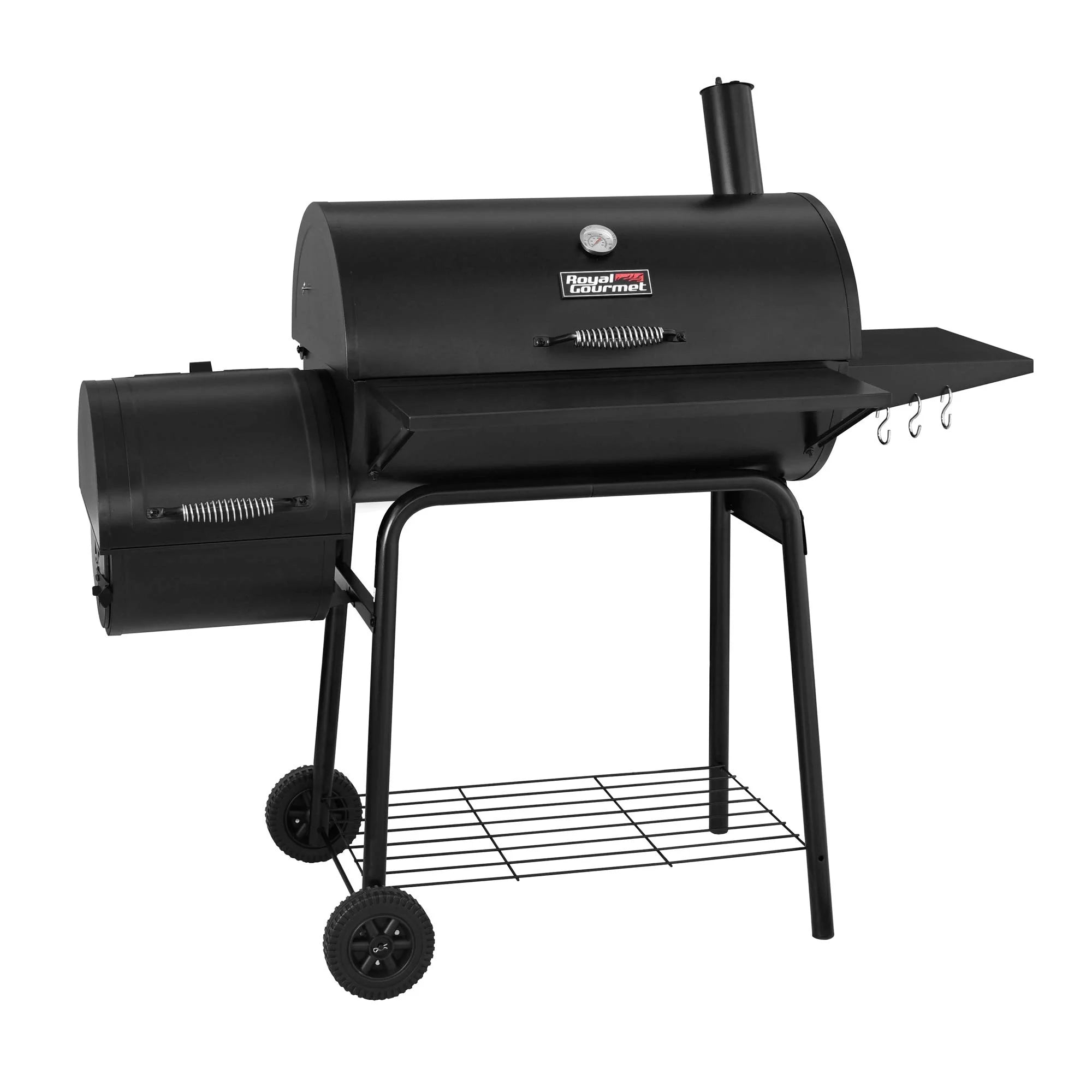 Royal Gourmet 30" BBQ Charcoal Grill and Offset Smoker pinegardens