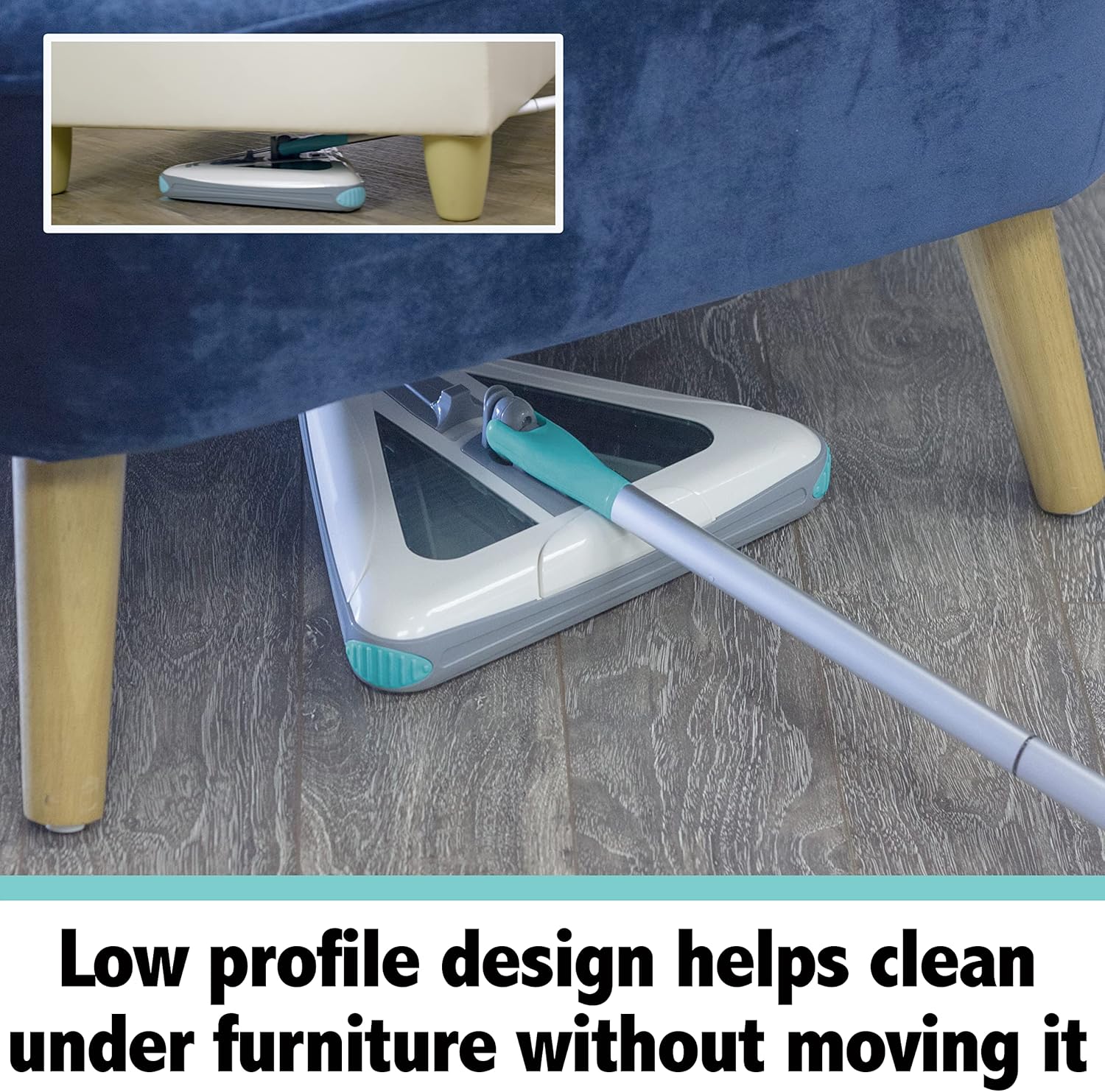 2025 Zippi Sweeper Max- Powerful and Lightweight Sweeper  Perfect for Carpet Hardwood and Tile  Triangular Design Allows for Sweeping in Corners  1000 mAh Rechargeable Battery mysite