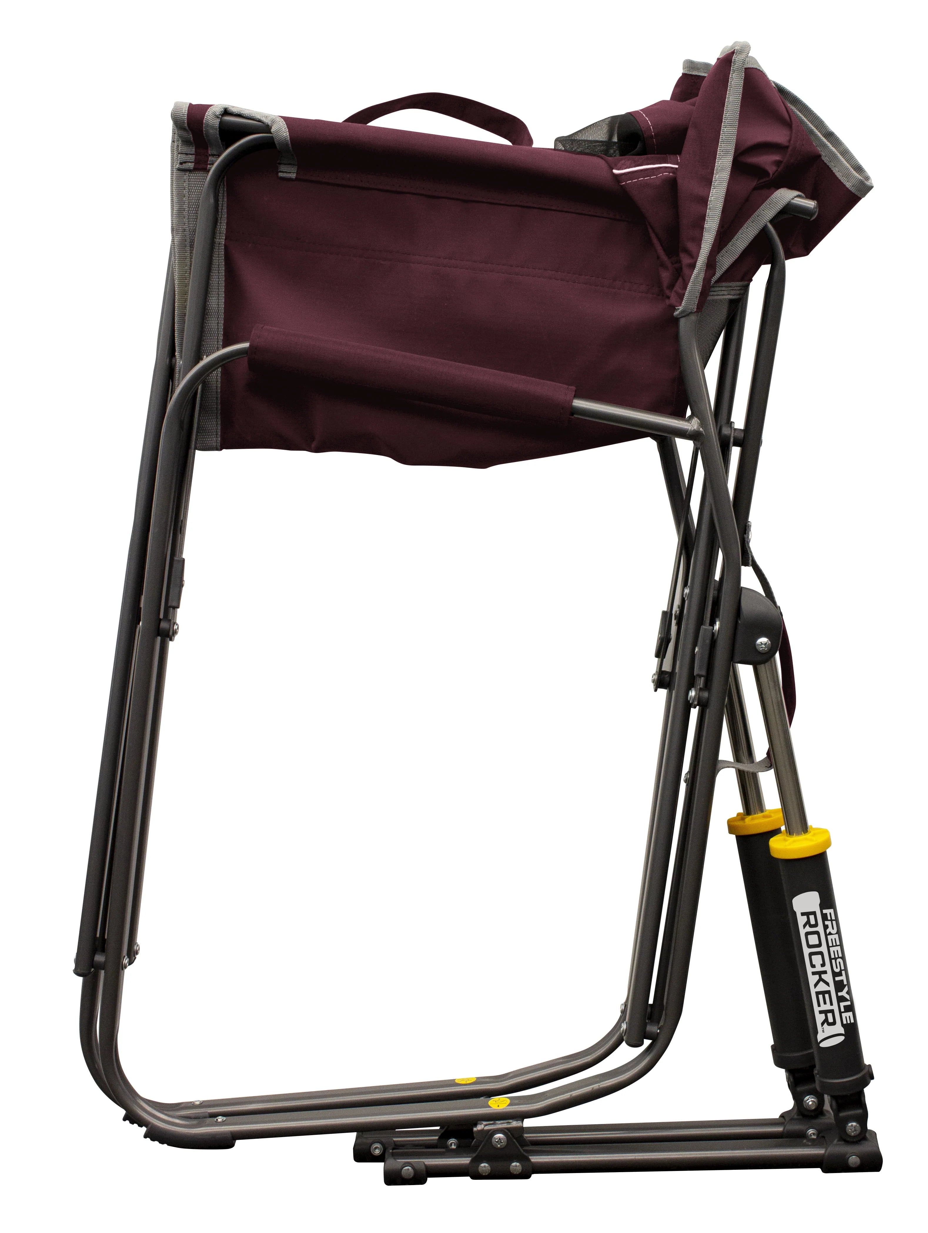 GCI Outdoor Freestyle Rocker Foldable Rocking Camp Chair, Maroon pinegardens