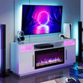 70" Fireplace TV Stand for TVs Up to 75", Storage Cabinet, Media Console Table for Living Room pinegardens