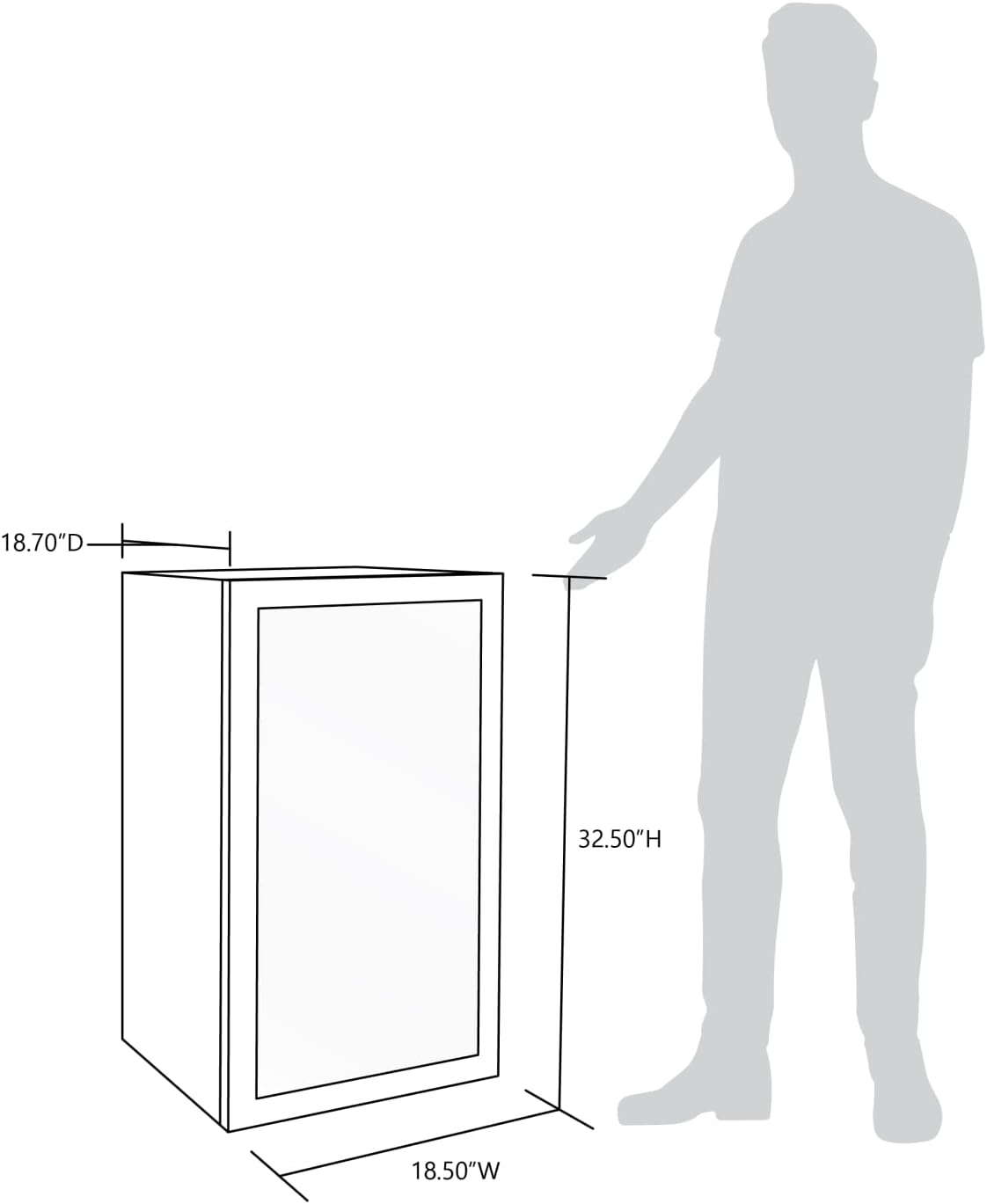 Beverage Refrigerator Cooler | 126 Cans Free Standing with Right Hinge Glass Door | Mini Fridge Beverage Organizer Perfect For Beer, Wine, Soda, And Cooler Drinks mysite