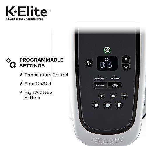 Keurig K-Elite Coffee Maker, Single Serve K-Cup Pod Coffee Brewer, With Iced Coffee Capability, Brushed Slate pinegardens