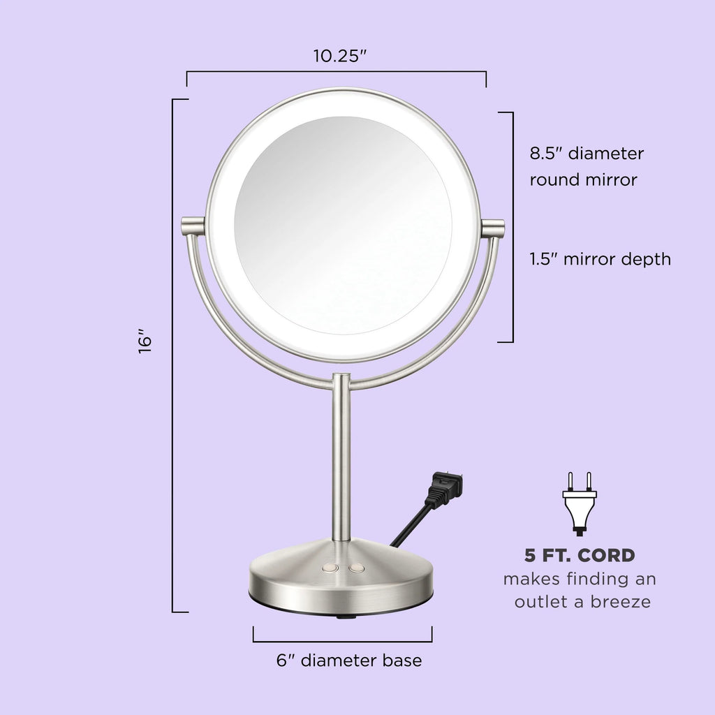 Conair Lighted Makeup Mirror, 1X/10x Magnifying Mirror pinegardens
