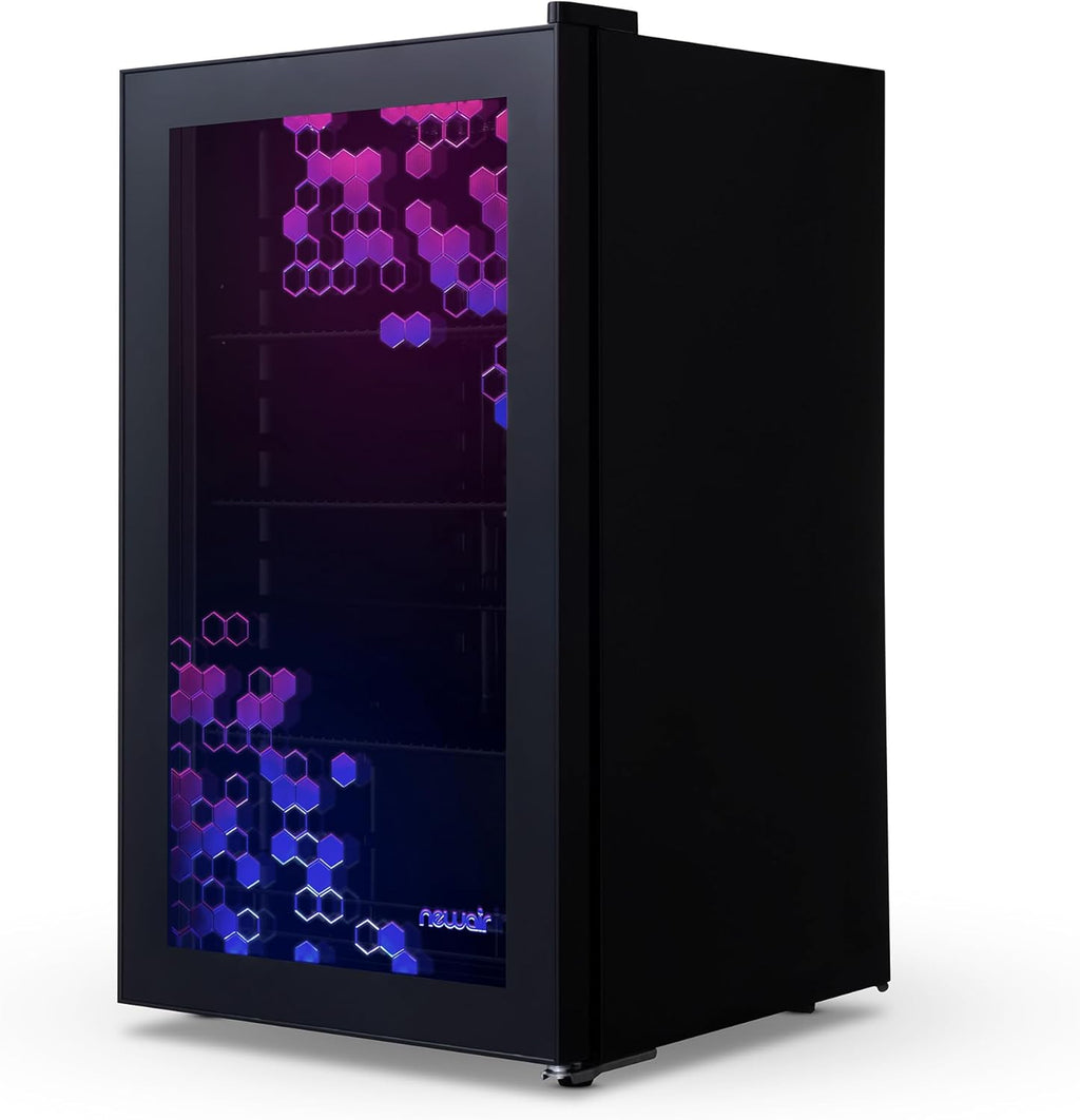 Beverage Refrigerator Cooler | 126 Cans Free Standing with Right Hinge Glass Door | Mini Fridge Beverage Organizer Perfect For Beer, Wine, Soda, And Cooler Drinks mysite