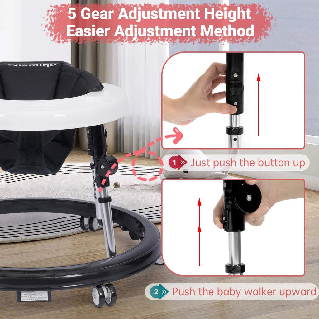 Wismind Foldable Music and Lights Baby Walker pinegardens