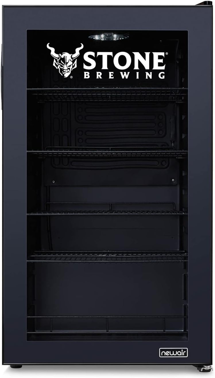 Beverage Refrigerator Cooler | 126 Cans Free Standing with Right Hinge Glass Door | Mini Fridge Beverage Organizer Perfect For Beer, Wine, Soda, And Cooler Drinks mysite