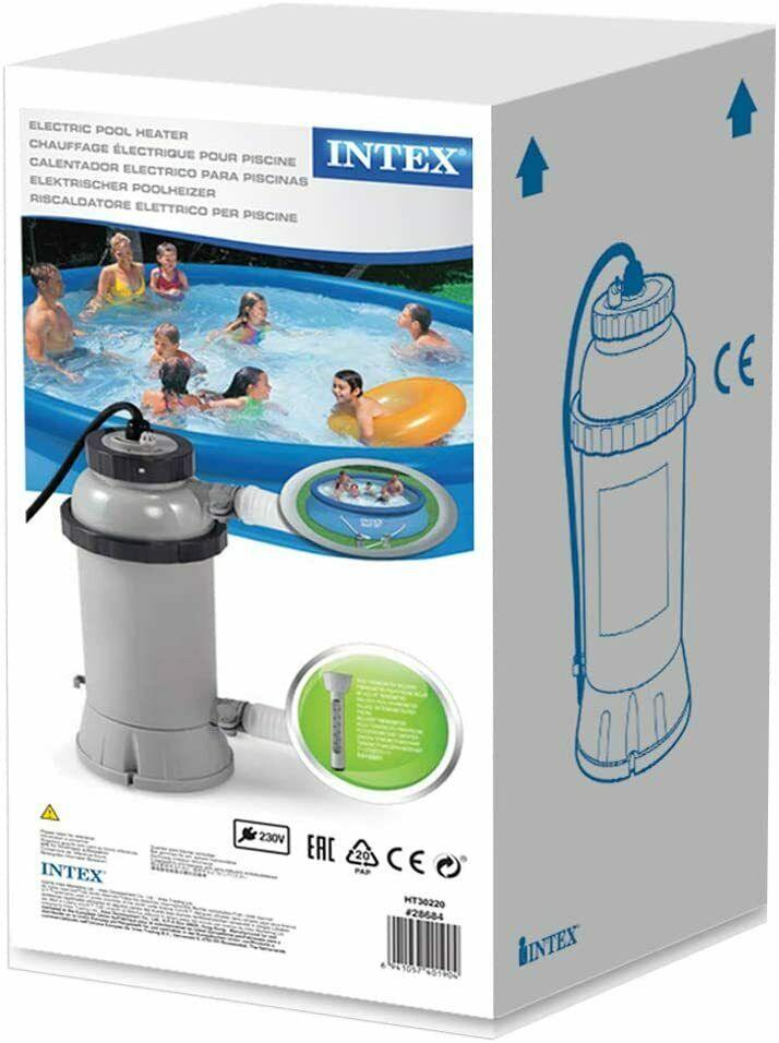 Intex 28684 Electric Pool Heater, 3000W, for Above Ground Pools up to 179 7/8in, Auto Shut-off mysite
