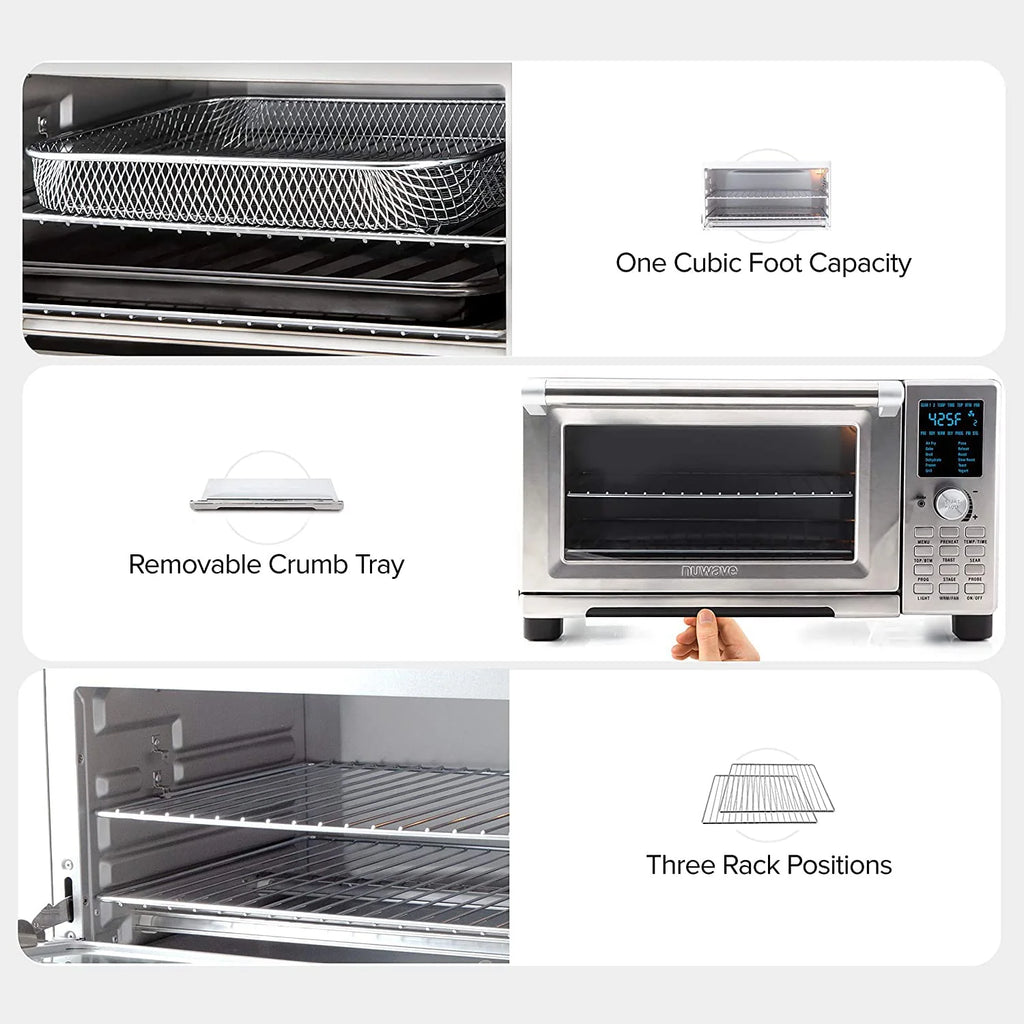 Nuwave Bravo Convection Toaster Ovens Air Fryer Combo pinegardens