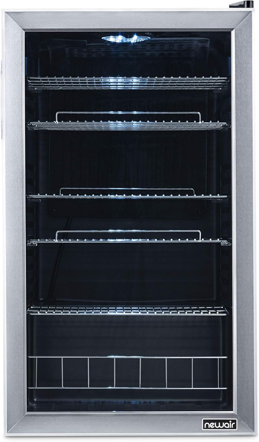 Beverage Refrigerator Cooler | 126 Cans Free Standing with Right Hinge Glass Door | Mini Fridge Beverage Organizer Perfect For Beer, Wine, Soda, And Cooler Drinks mysite